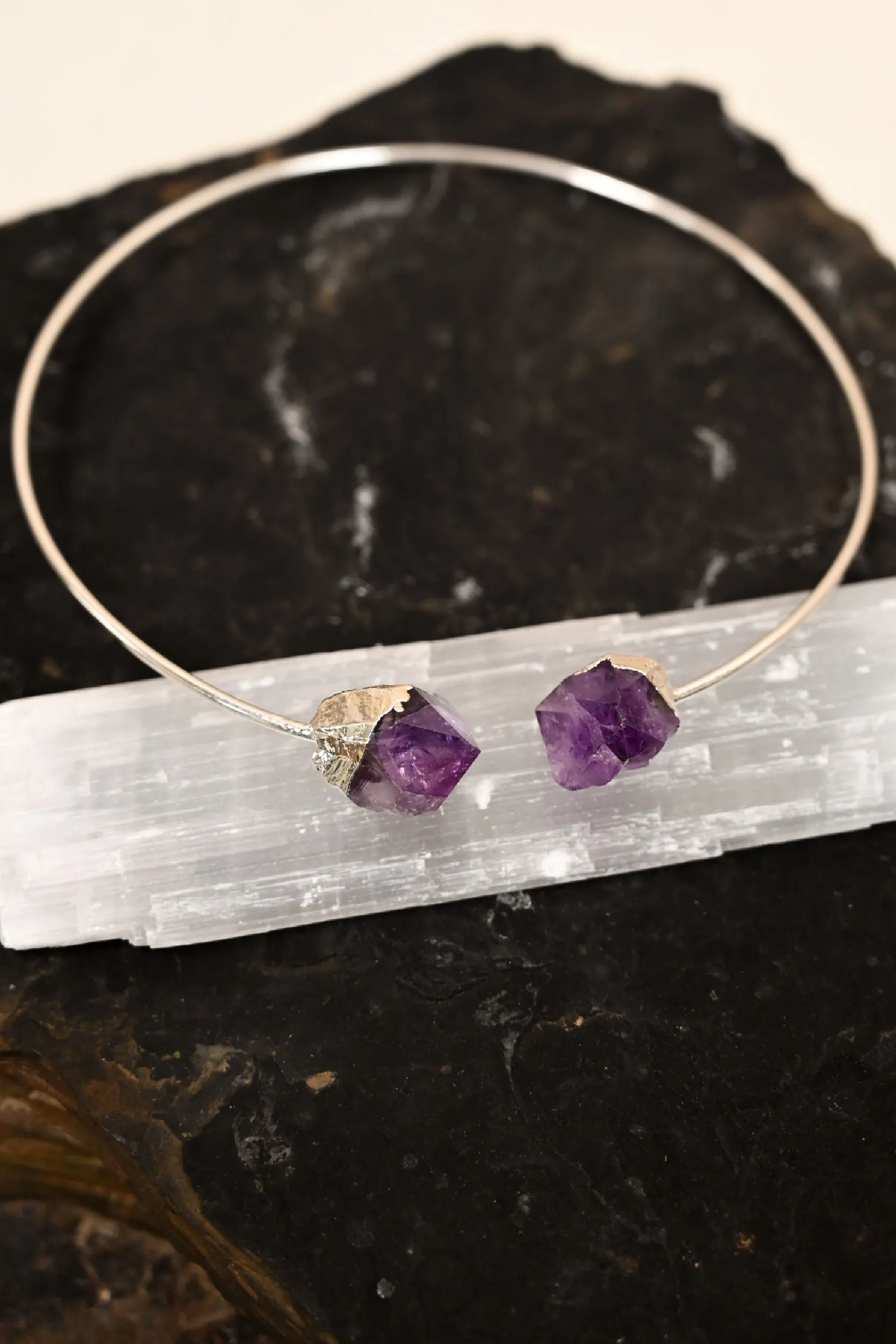 Serenity Amethyst Silver Necklace