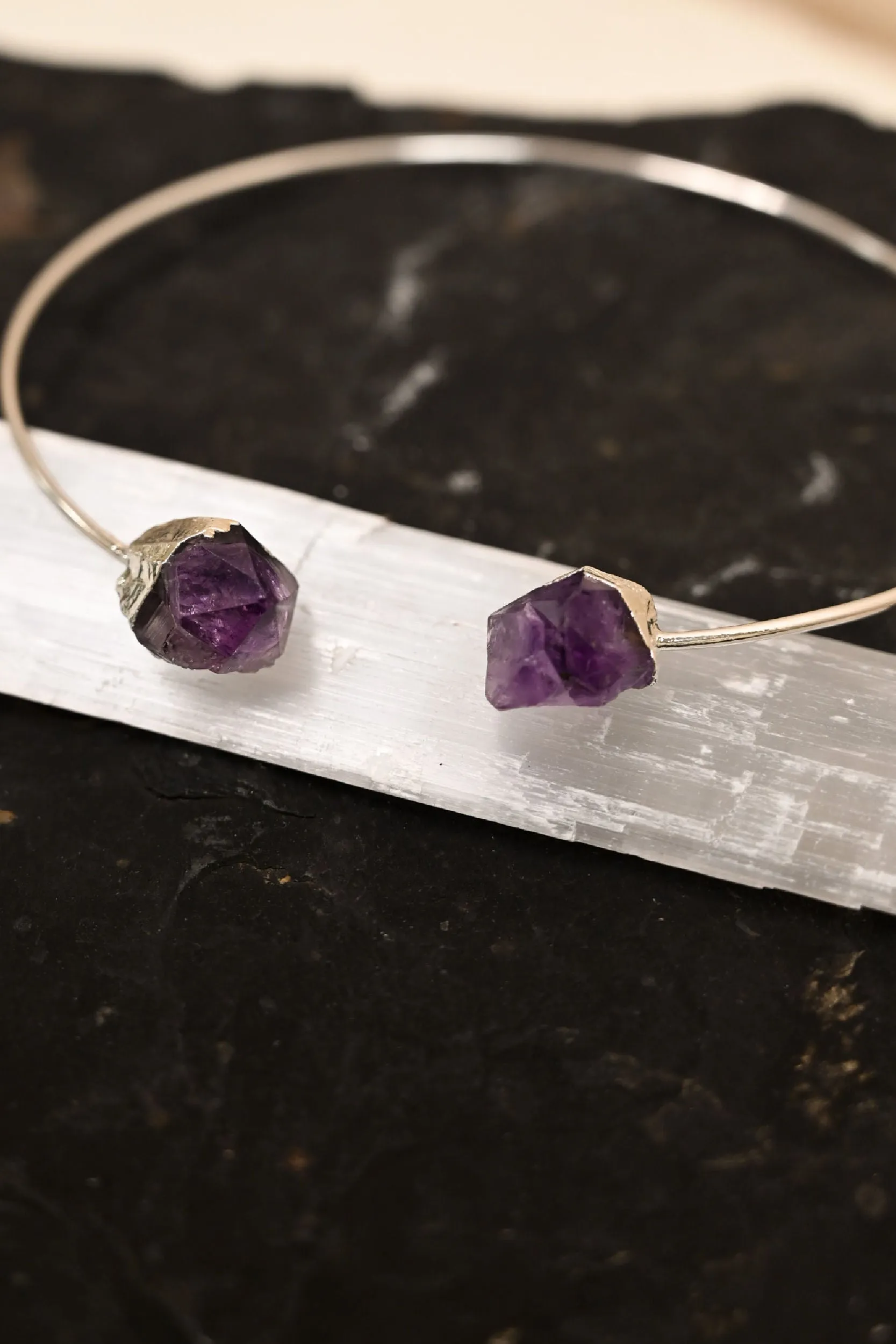 Serenity Amethyst Silver Necklace