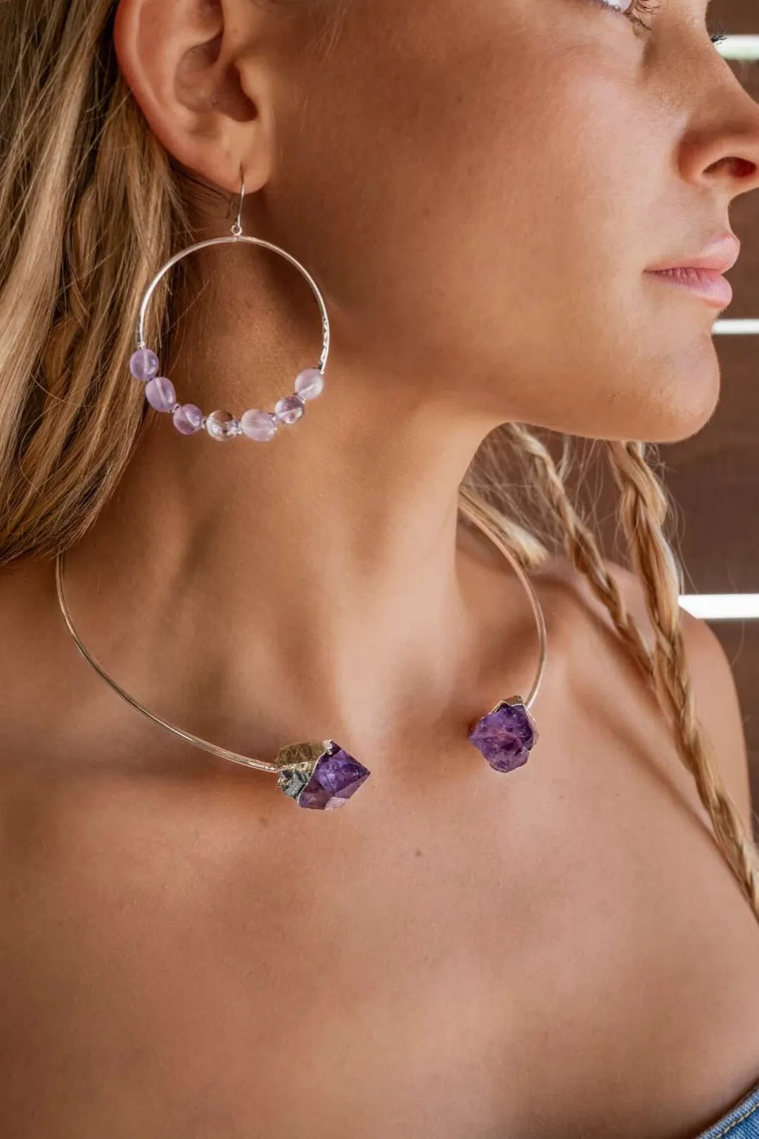 Serenity Amethyst Silver Necklace