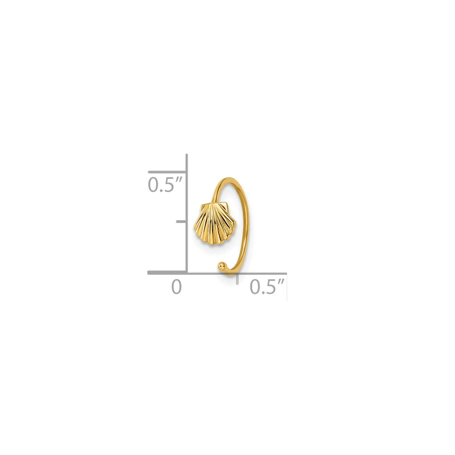Shell Ear Cuff Earring (14K)