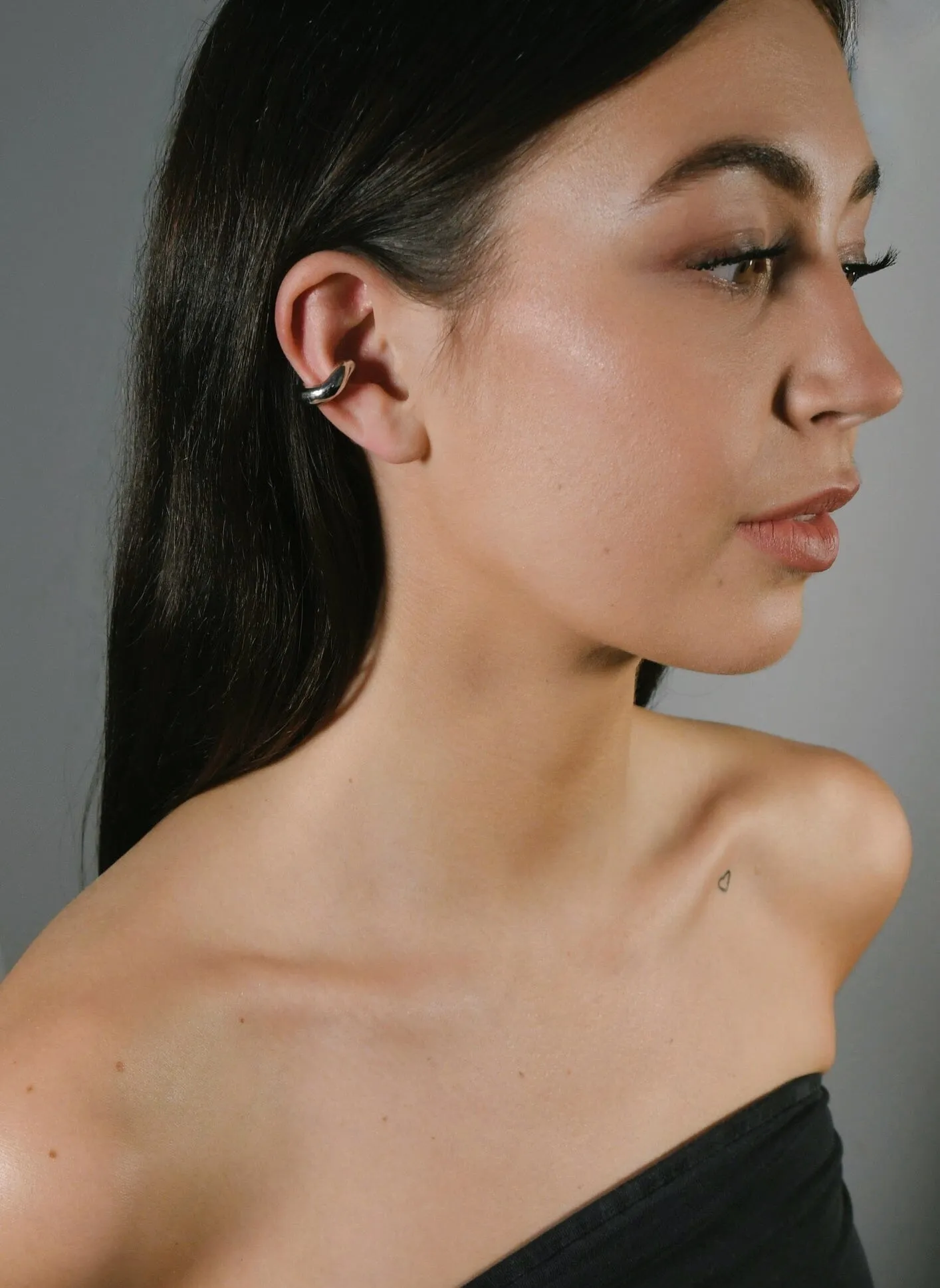 Silver Cloud Ear Cuff