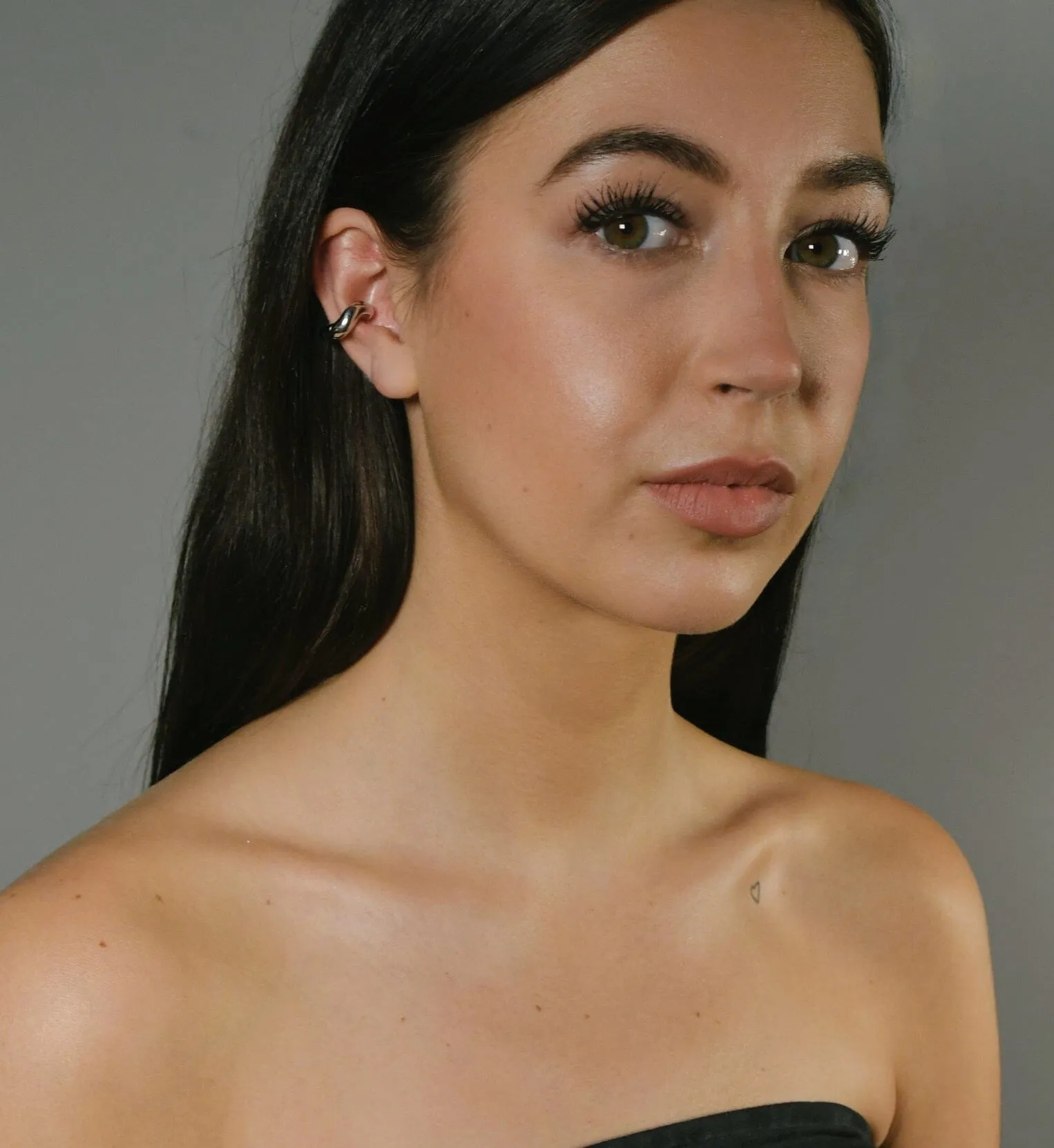 Silver Cloud Ear Cuff