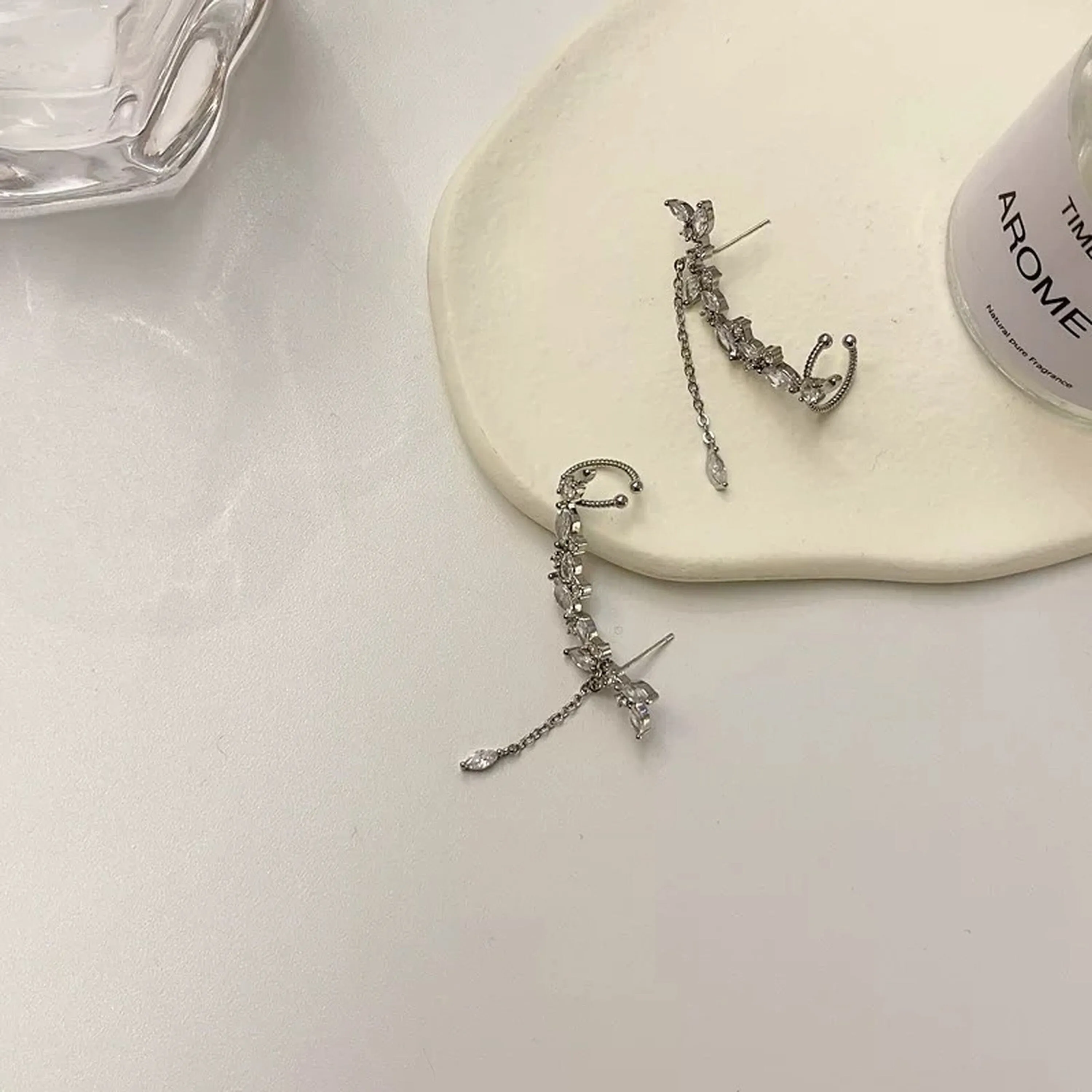 Silver lvy vine cuff climber