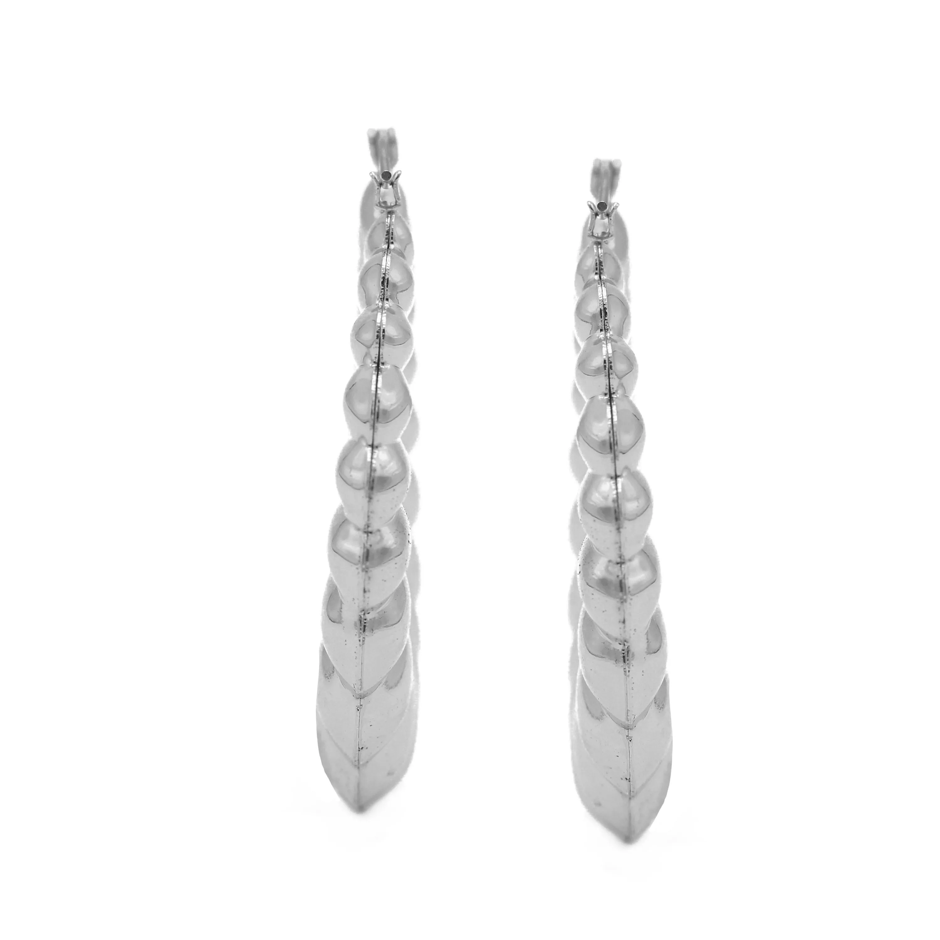 SILVER ROUND HOOP EARRINGS#HNE90619SL(SA11/LD14)