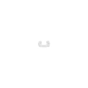 Single Cage Ear Cuff | White Gold