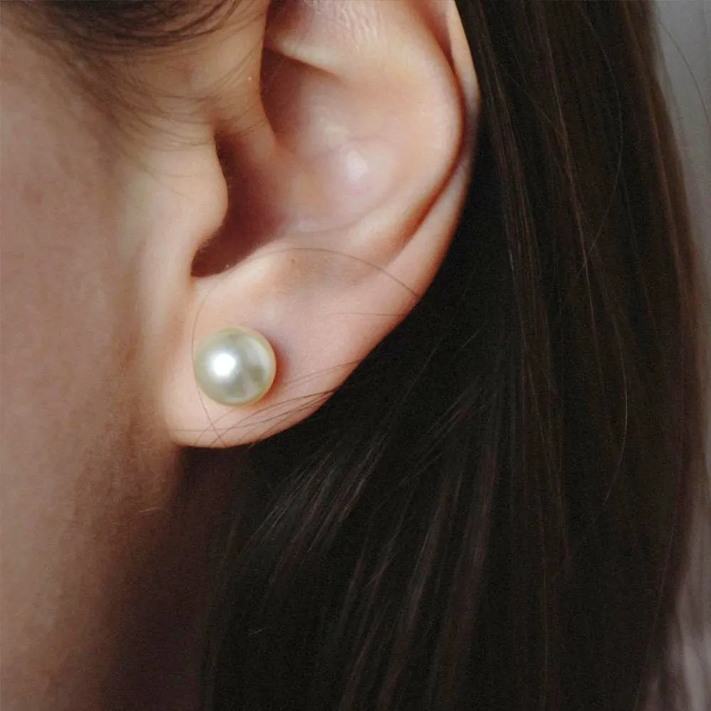 SINGLE PEARL STUD EARRINGS