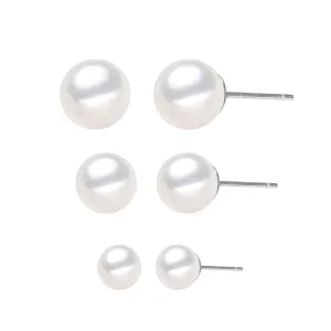 SINGLE PEARL STUD EARRINGS