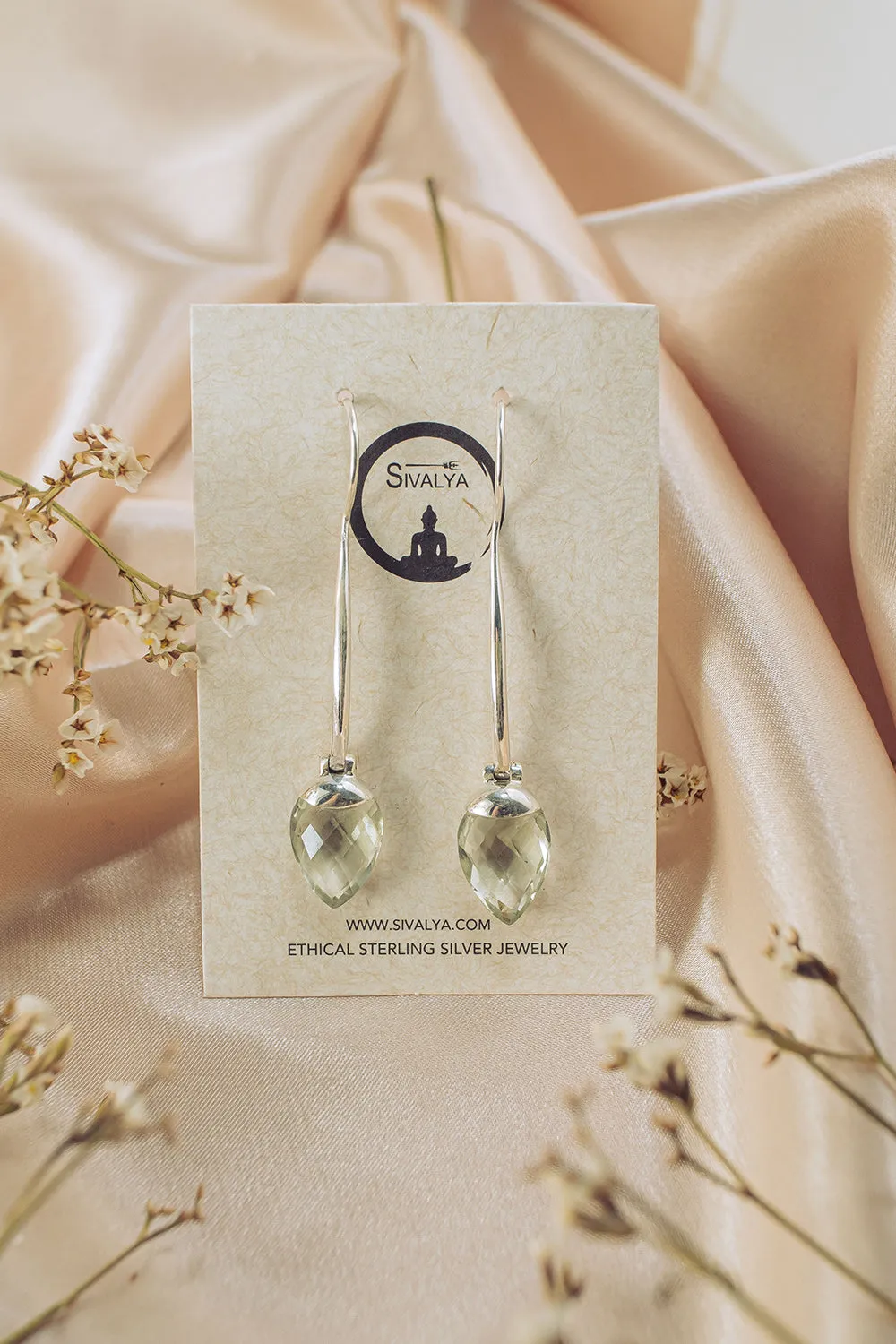 Sivalya Prasiolite Dangle Earrings - Gazelle