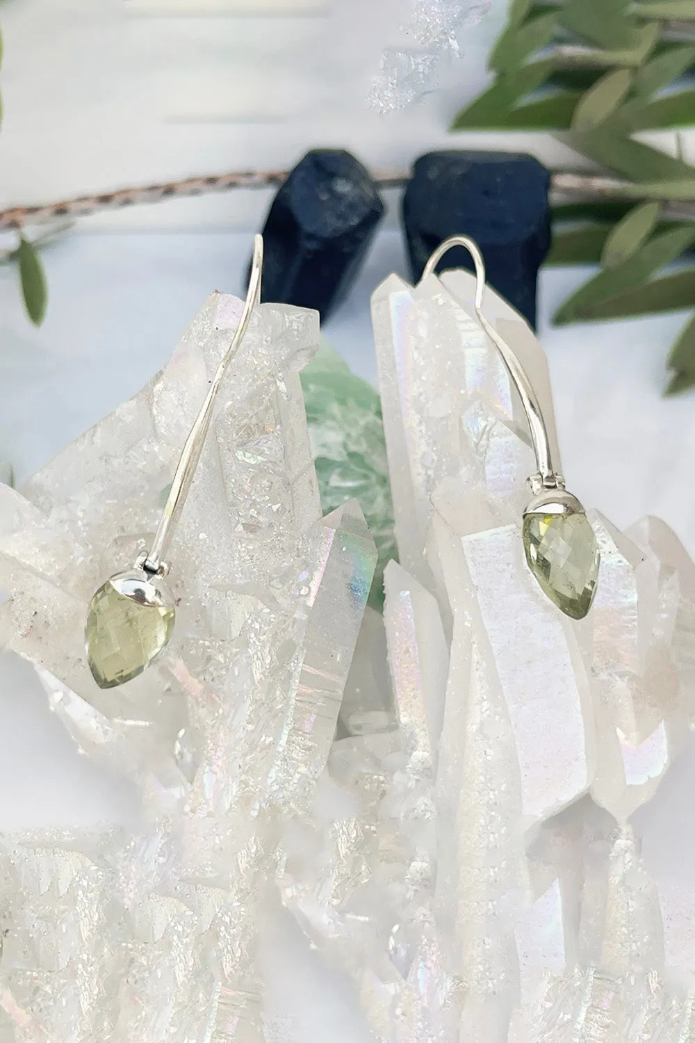 Sivalya Prasiolite Dangle Earrings - Gazelle
