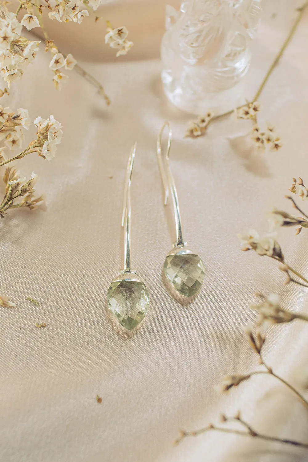 Sivalya Prasiolite Dangle Earrings - Gazelle