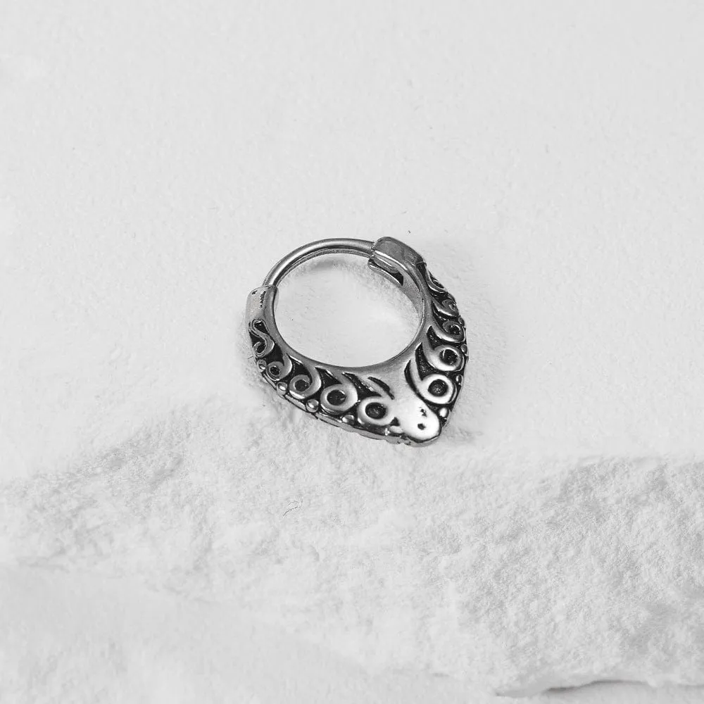 Sleek Titanium Steel Mens Hoop Earrings for Trendsetting Men