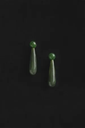 SMALL ANGELIKA EARRINGS IN JADE