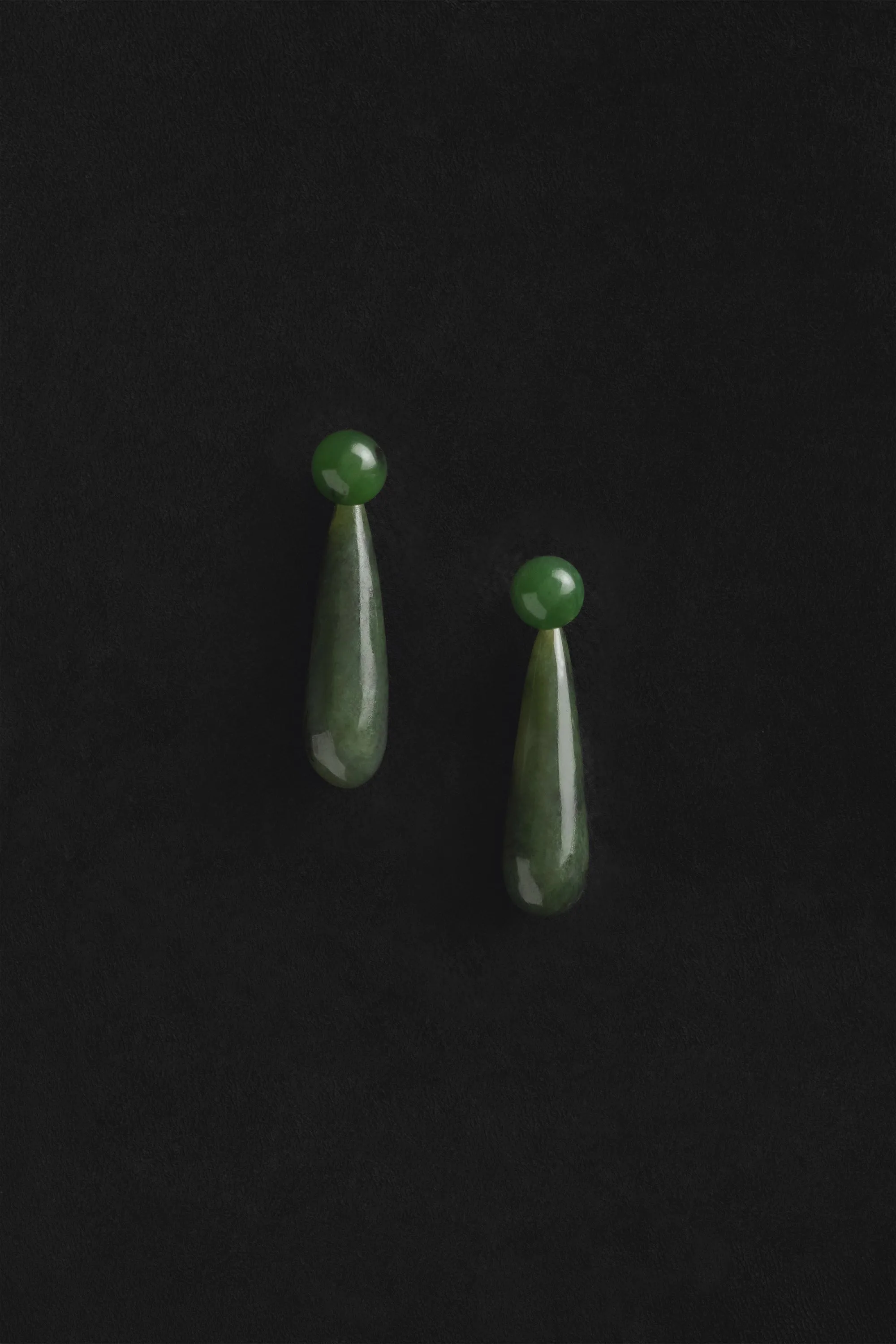 SMALL ANGELIKA EARRINGS IN JADE