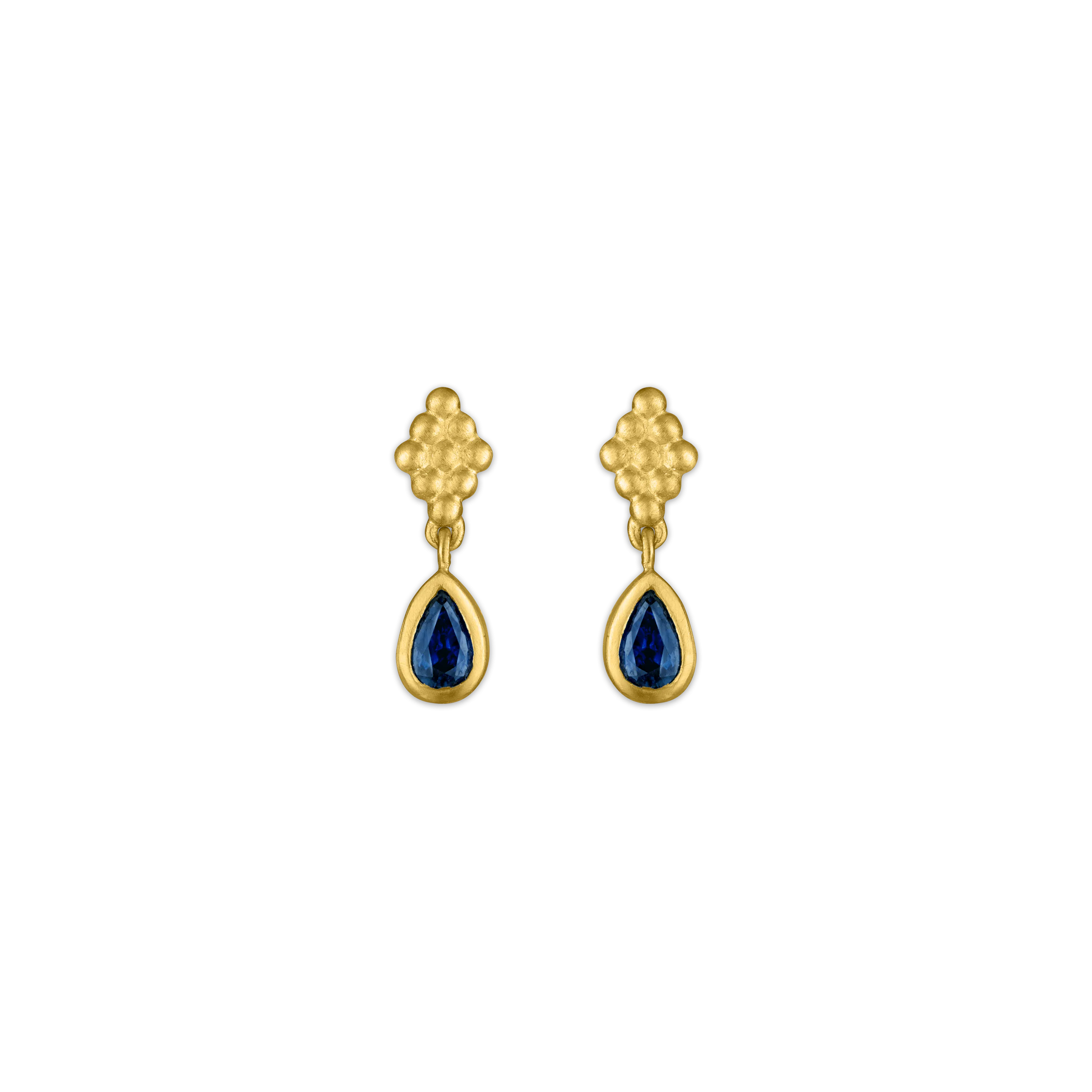 Small Blue Sapphire Nona Earrings