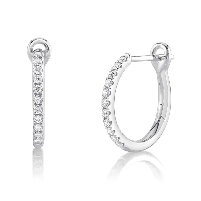 Small Diamond Hoops
