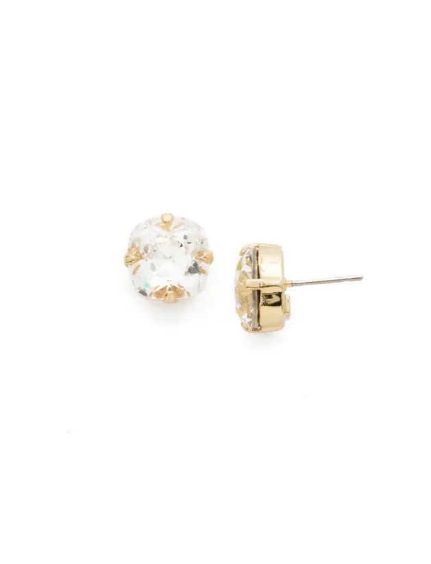 Sorrelli Halcyon Stud Earrings Bright Gold Crystal