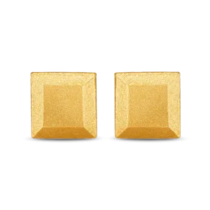 Square Bullion Stud Earrings