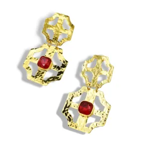Stacey Ruby Earrings