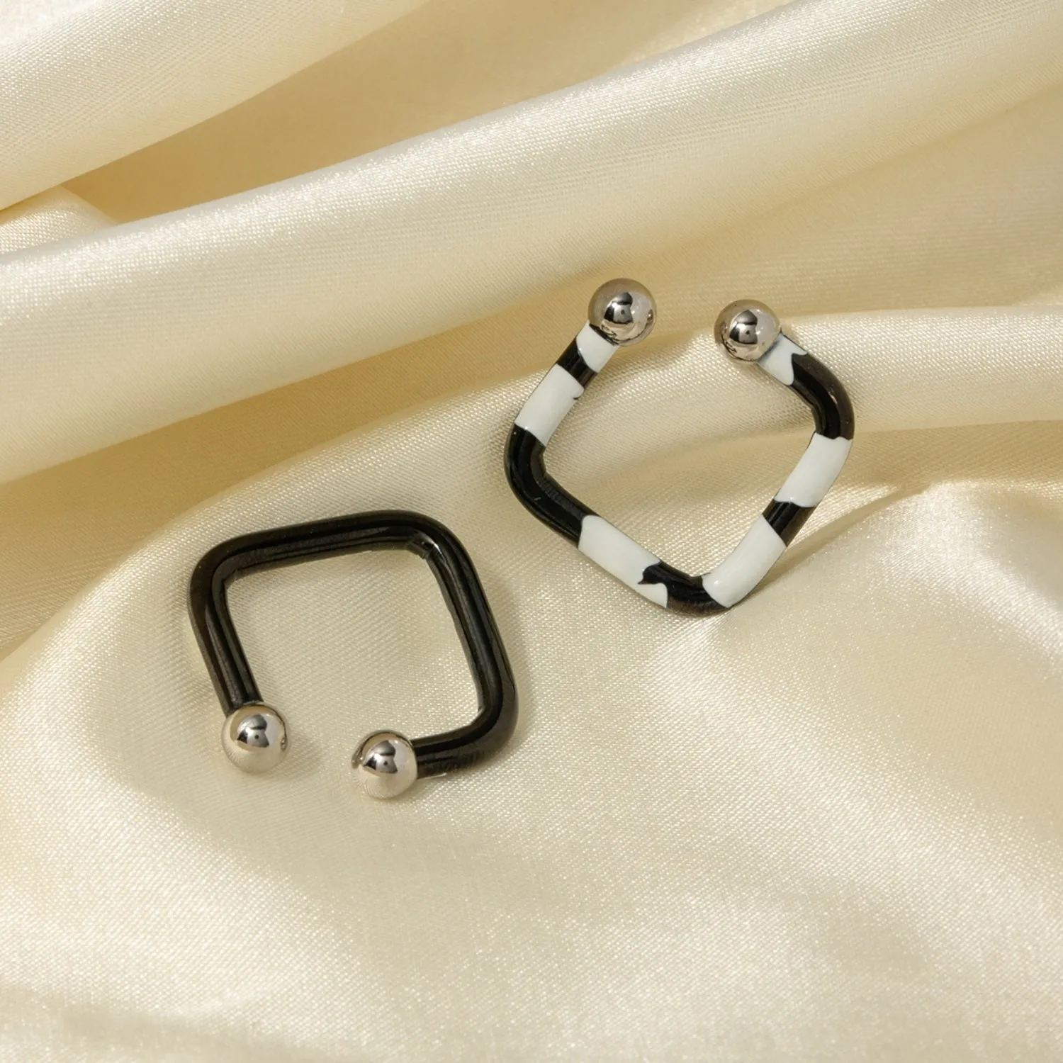Stainless Steel Cuff Earrings