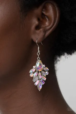 Stellar-escent Elegance - Multi - Iridescent Rhinestone Paparazzi Fishhook Earrings