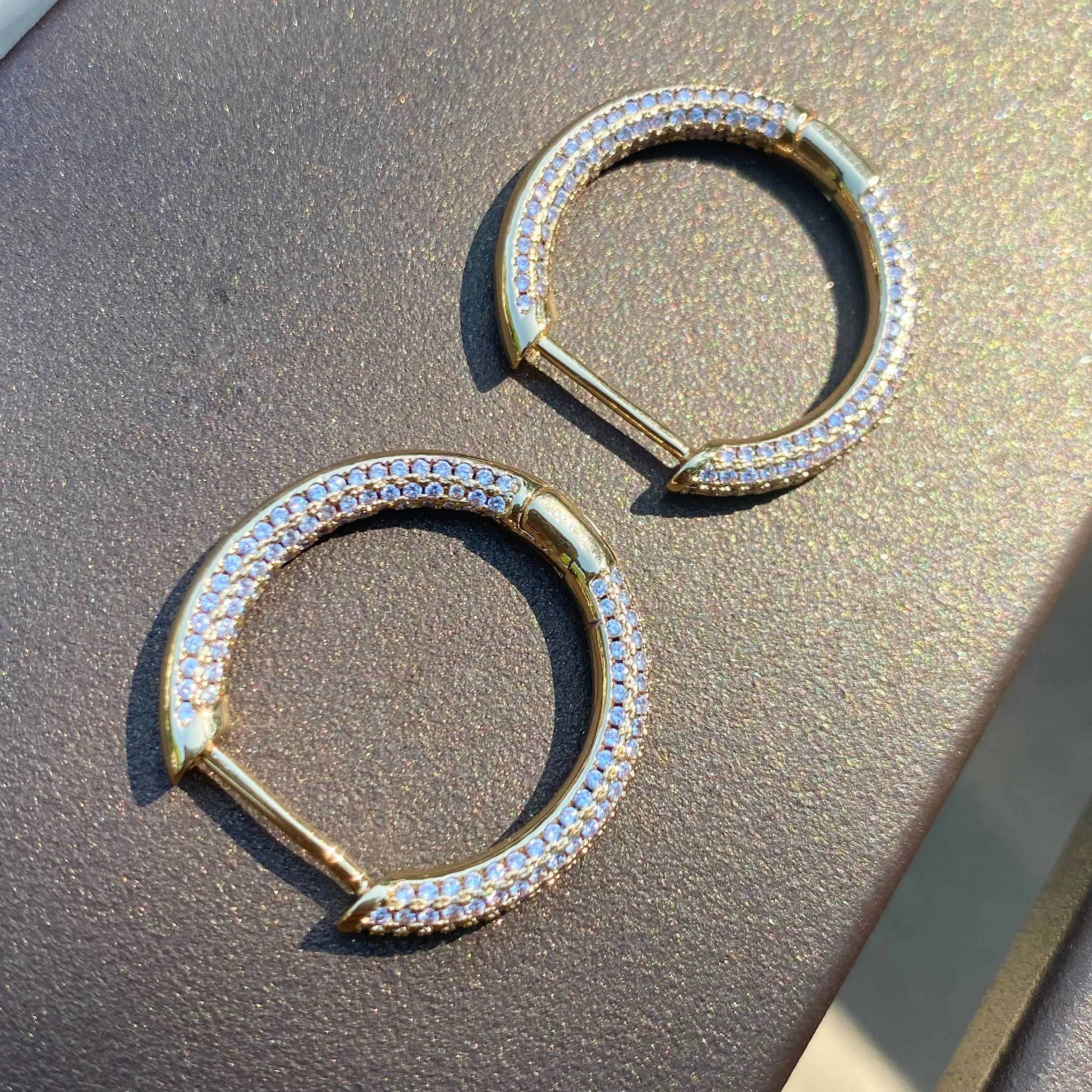 Steph Crystal Hoops