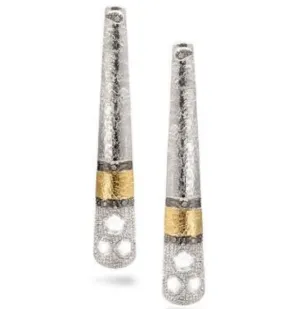 Sterling Silver Opera Stiletto Drop Earrings
