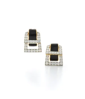 Strap Earrings, Black