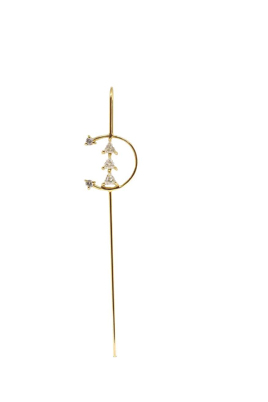 Sunrise Needle Earring