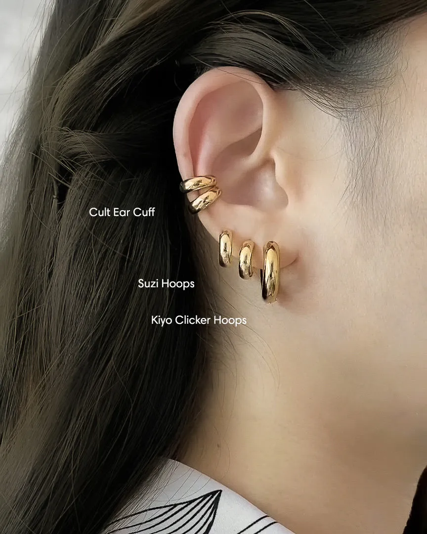 SUZI Hoops in Gold