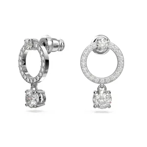 Swarovski Attract Circle Rhodium Earrings