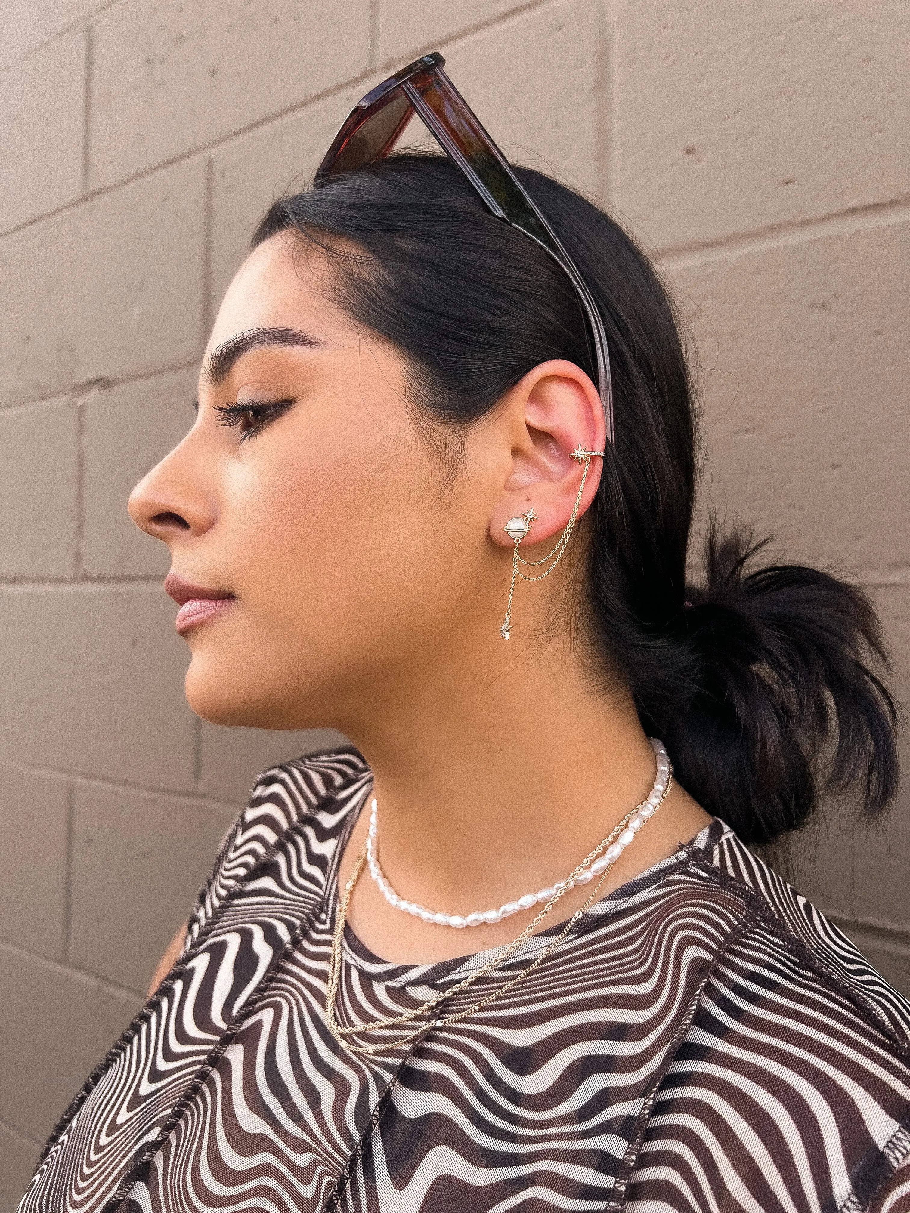 tarot earrings with ear cuff (GOLD PLATED)