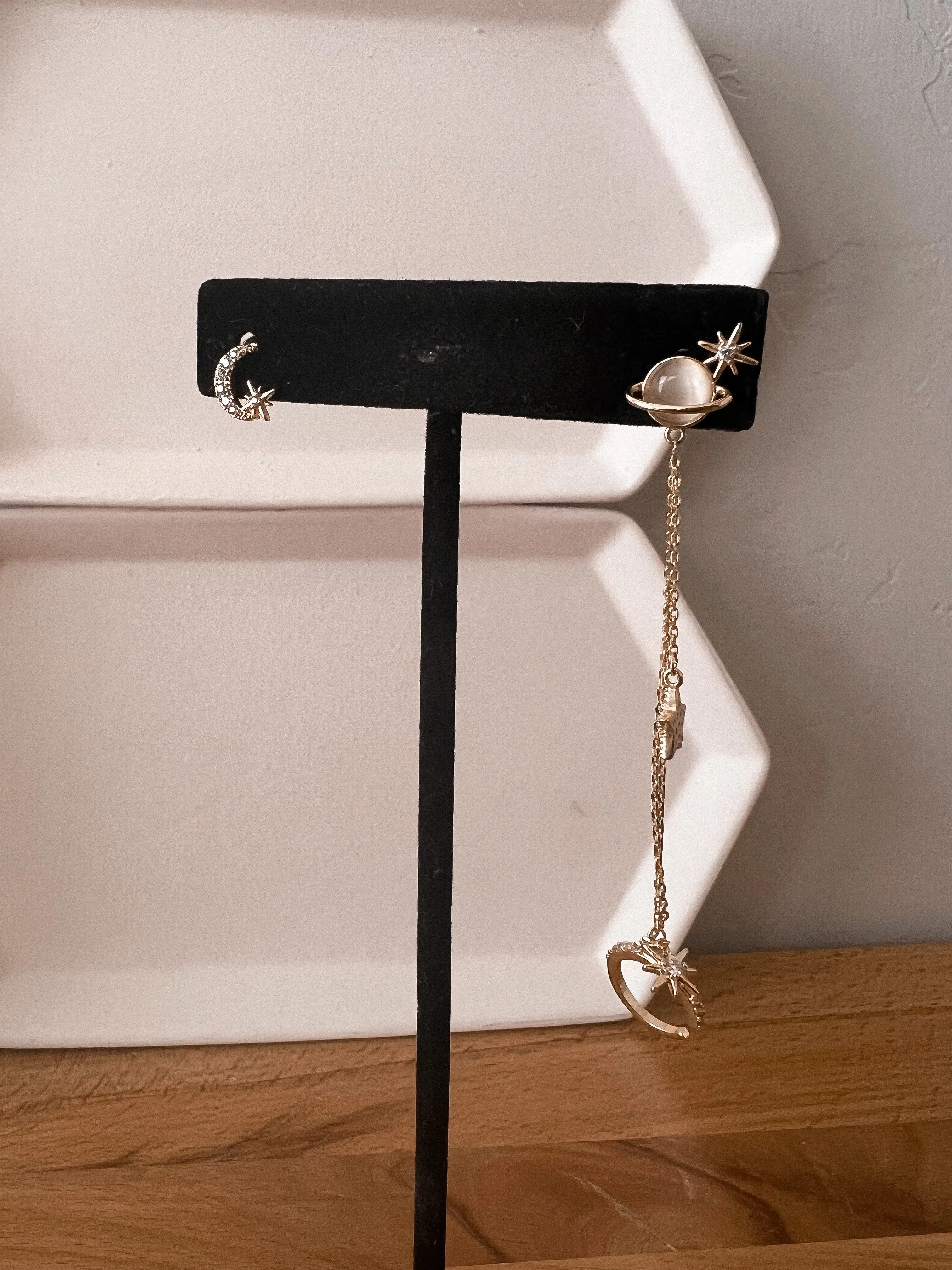 tarot earrings with ear cuff (GOLD PLATED)