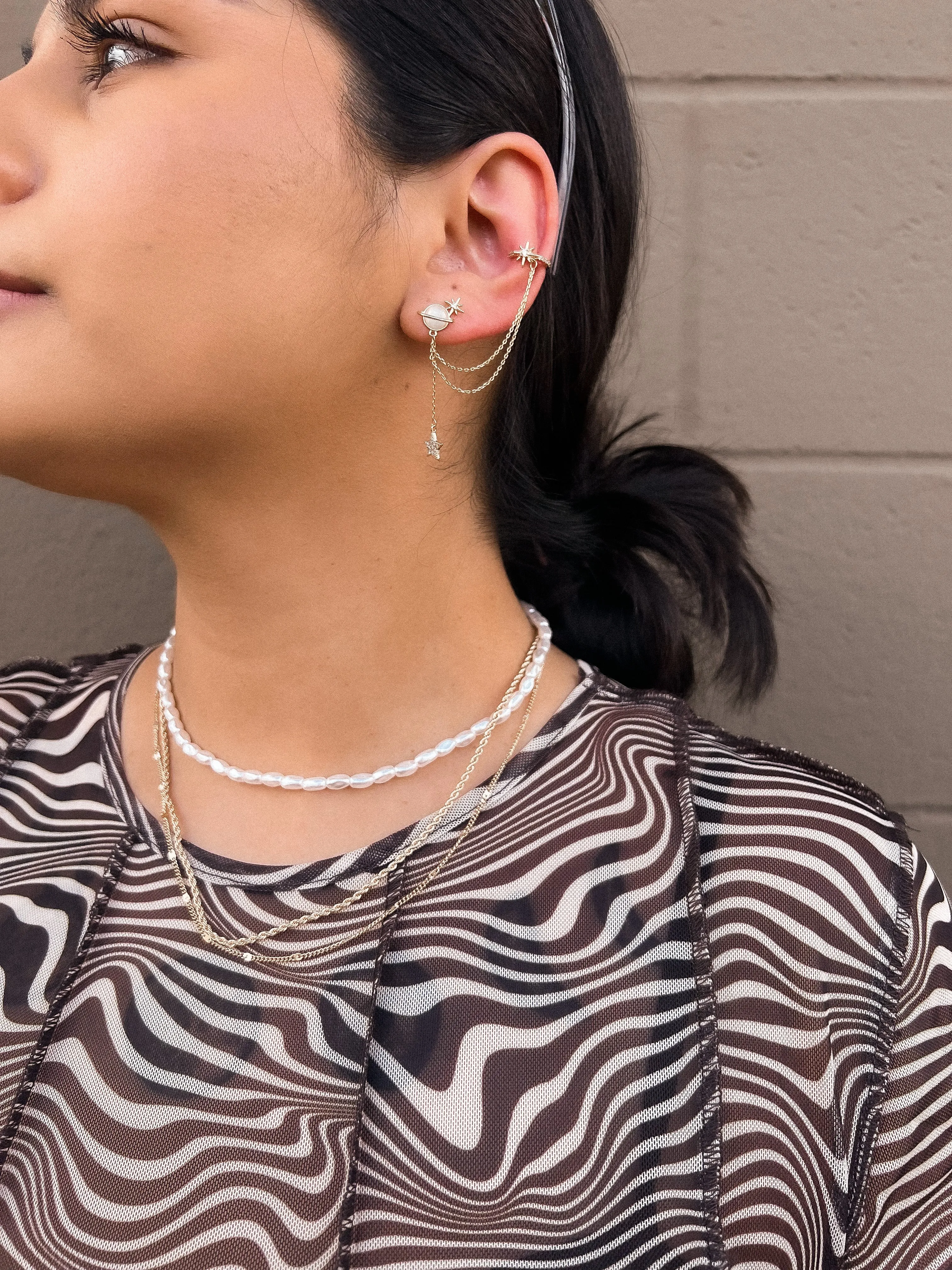 tarot earrings with ear cuff (GOLD PLATED)