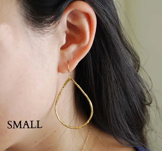Teardrop Hoop Earrings