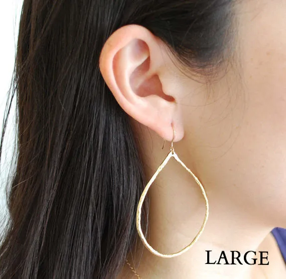 Teardrop Hoop Earrings