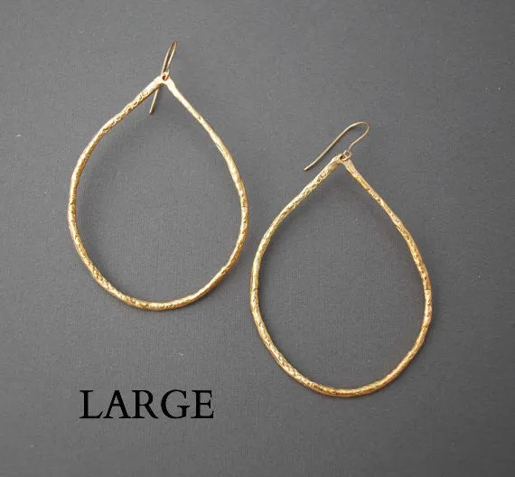 Teardrop Hoop Earrings