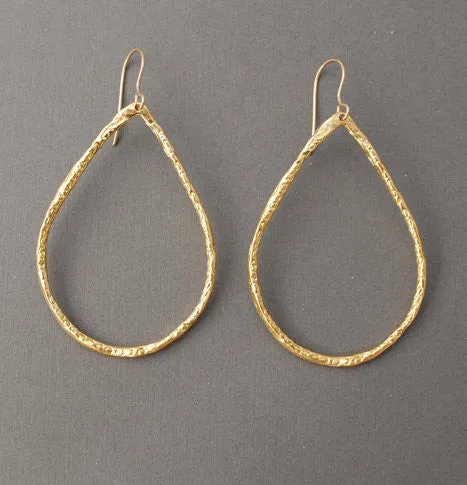 Teardrop Hoop Earrings