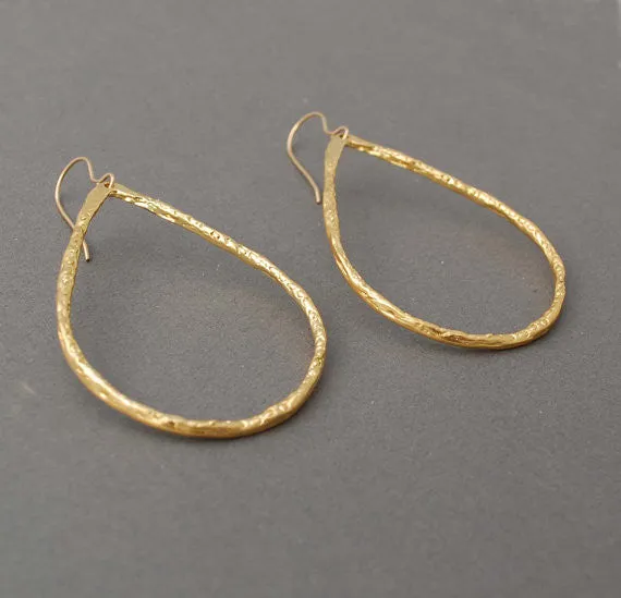 Teardrop Hoop Earrings