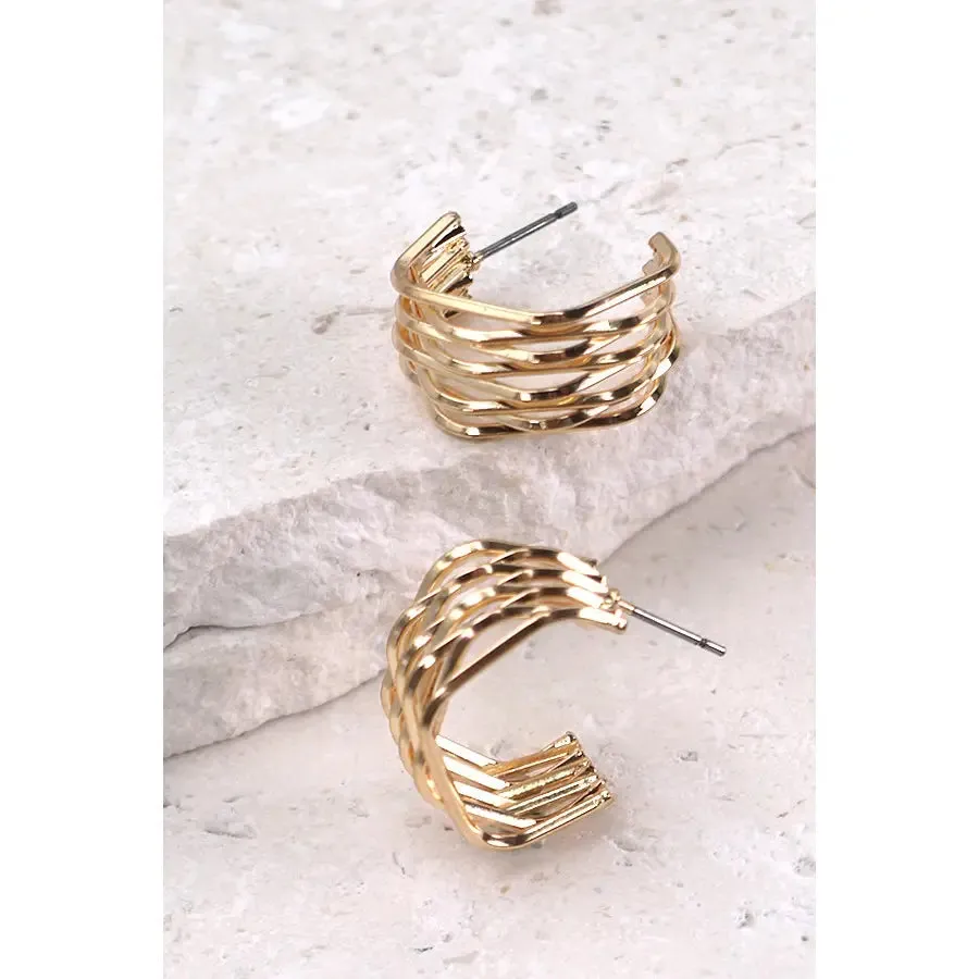 The Minimalist Gold Hoop Earrings