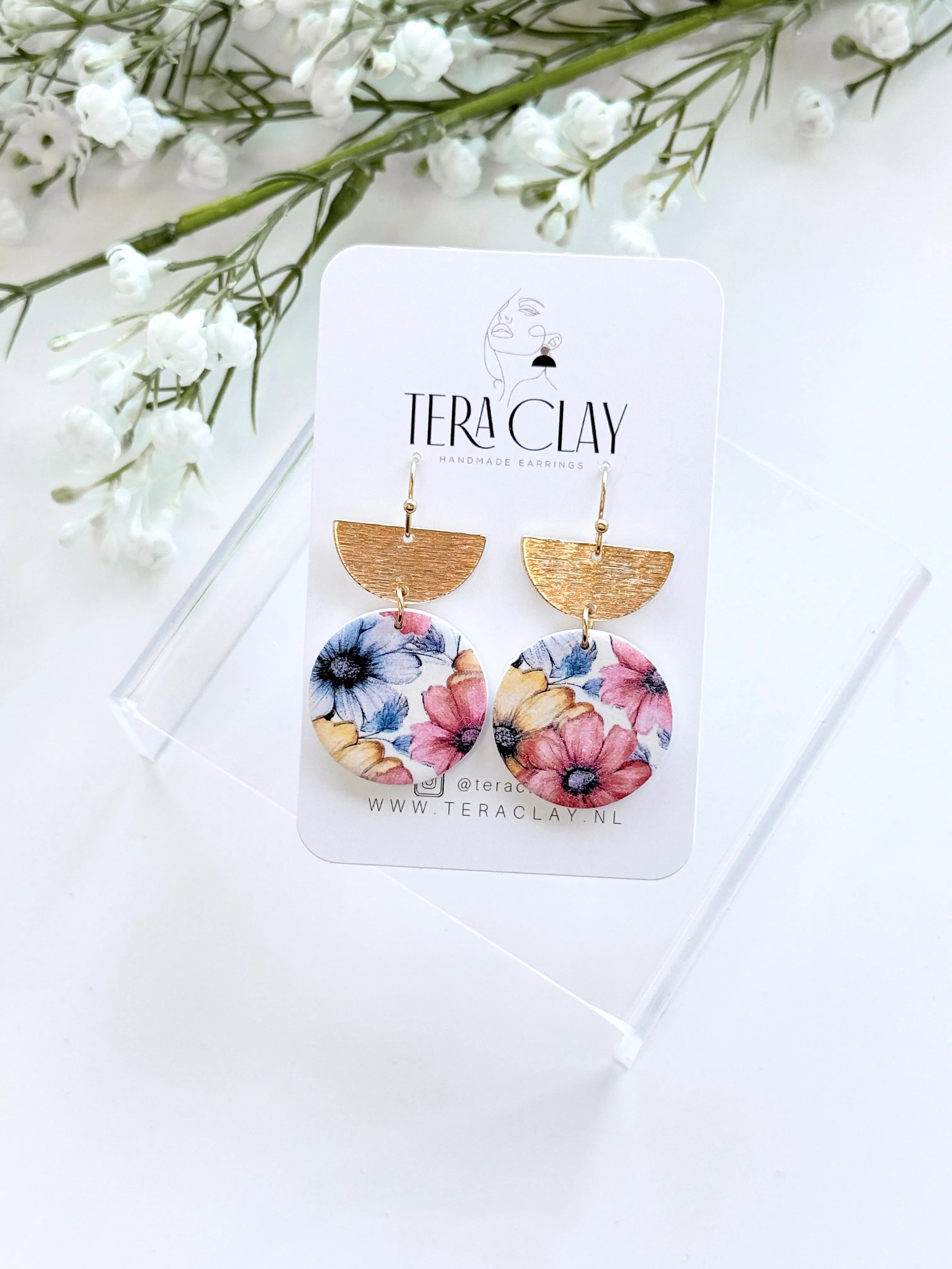The Ruby Flower Dangles