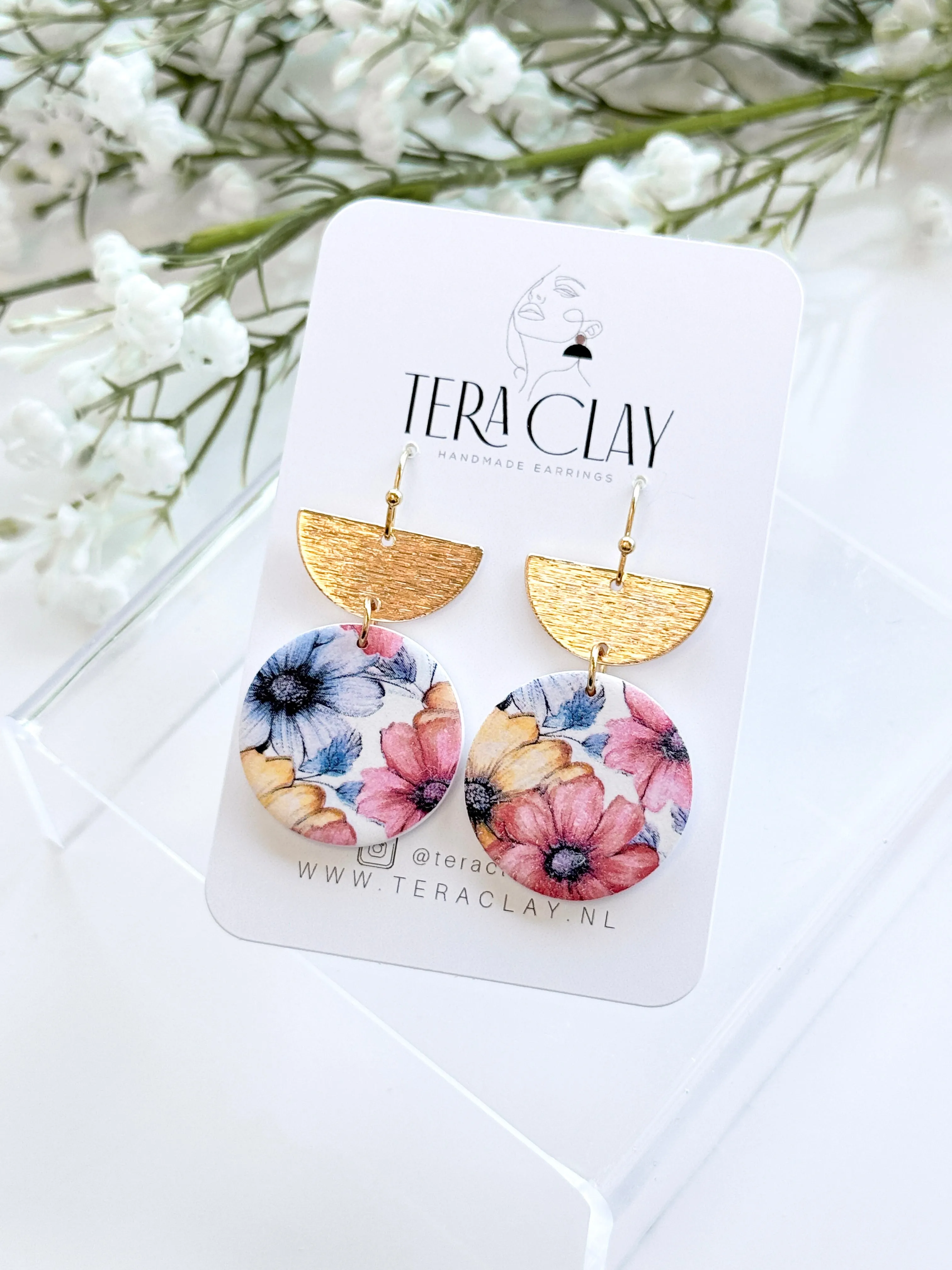 The Ruby Flower Dangles