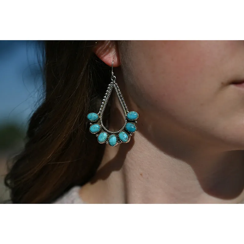 The Stella Teardrop Hoop Earrings