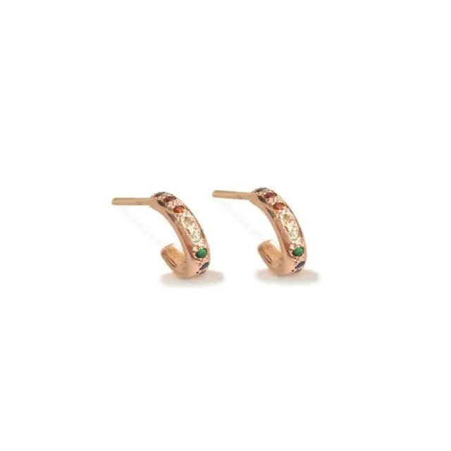 Tie Dye Huggie Hoop Earrings