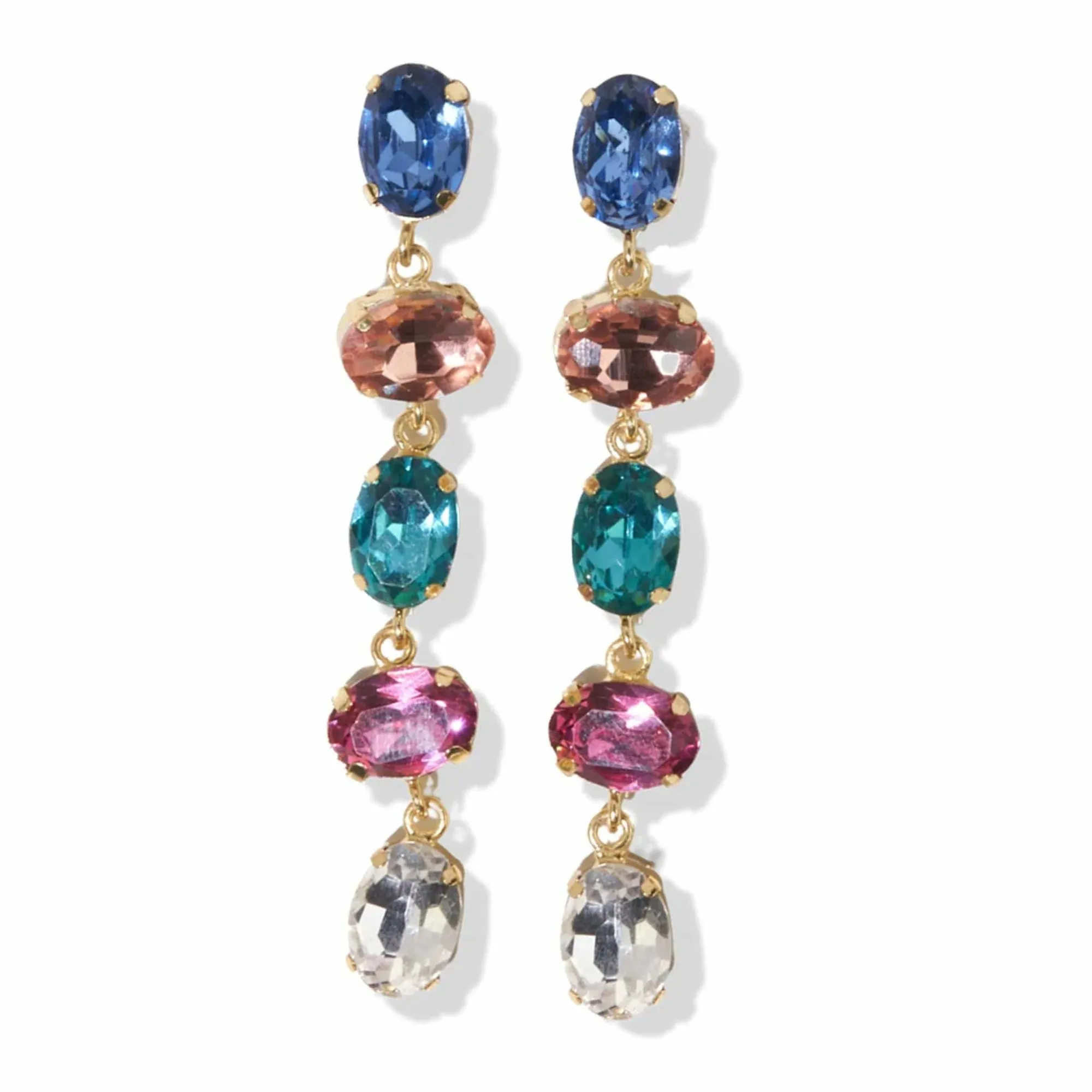 Tiered Crystal Earring