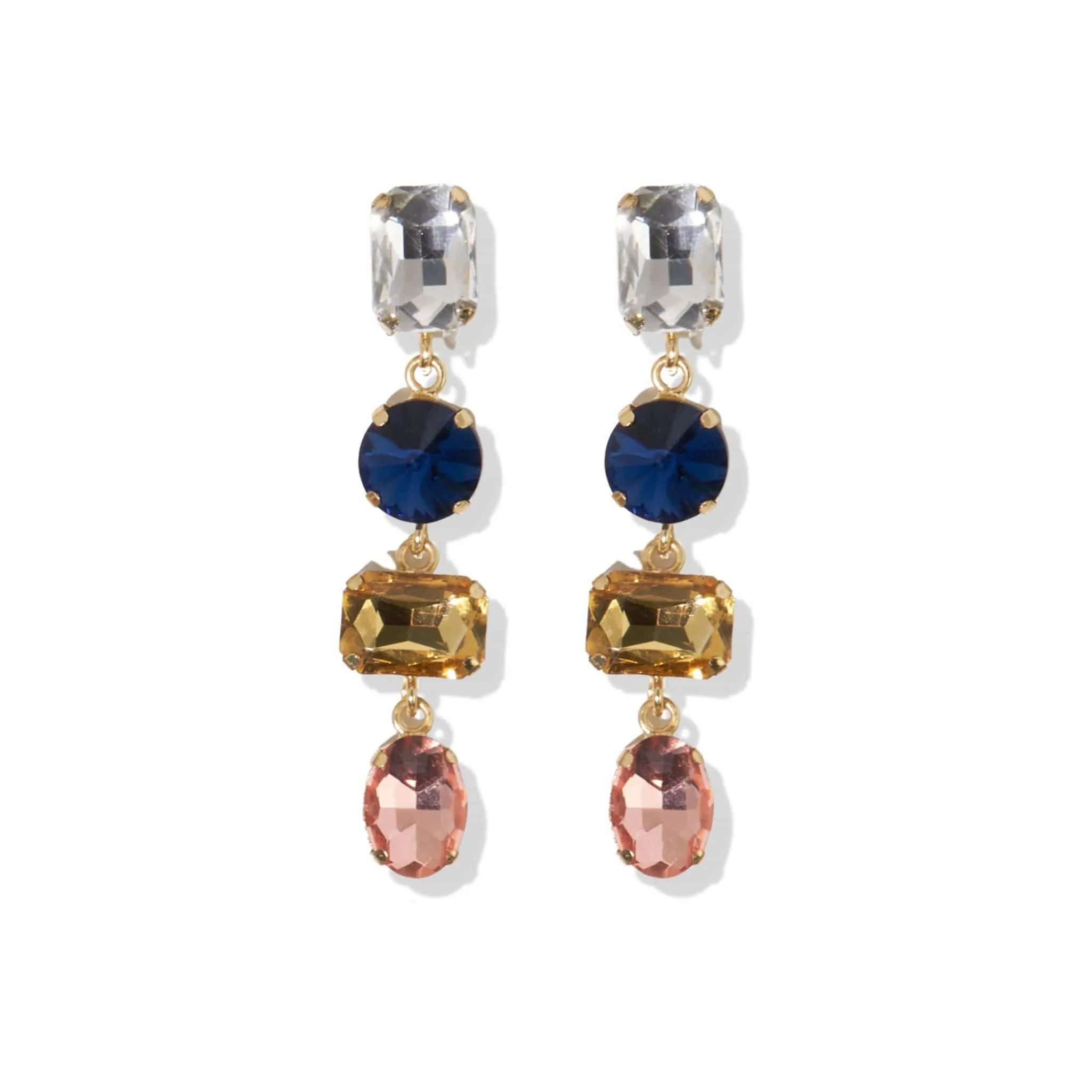 Tiered Crystal Earring