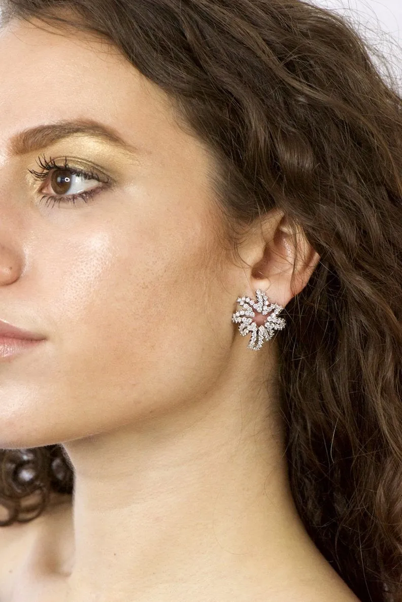Tiffany & Co. 4.62 CTW Diamond Platinum 18 Karat White Gold Firework Earrings
