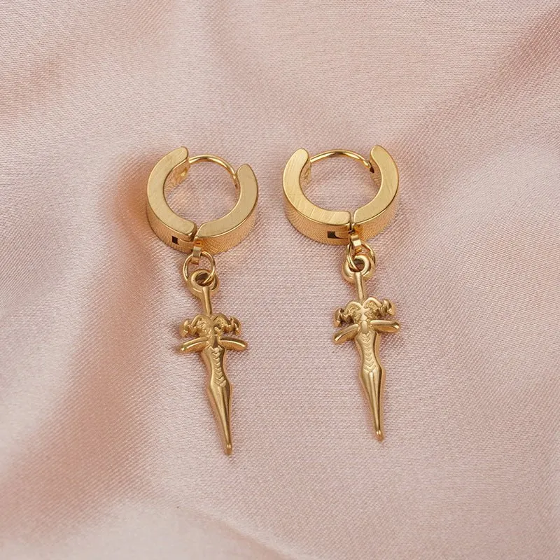 Titanium Steel Ear Jewelry Hip Hop Ear Clips