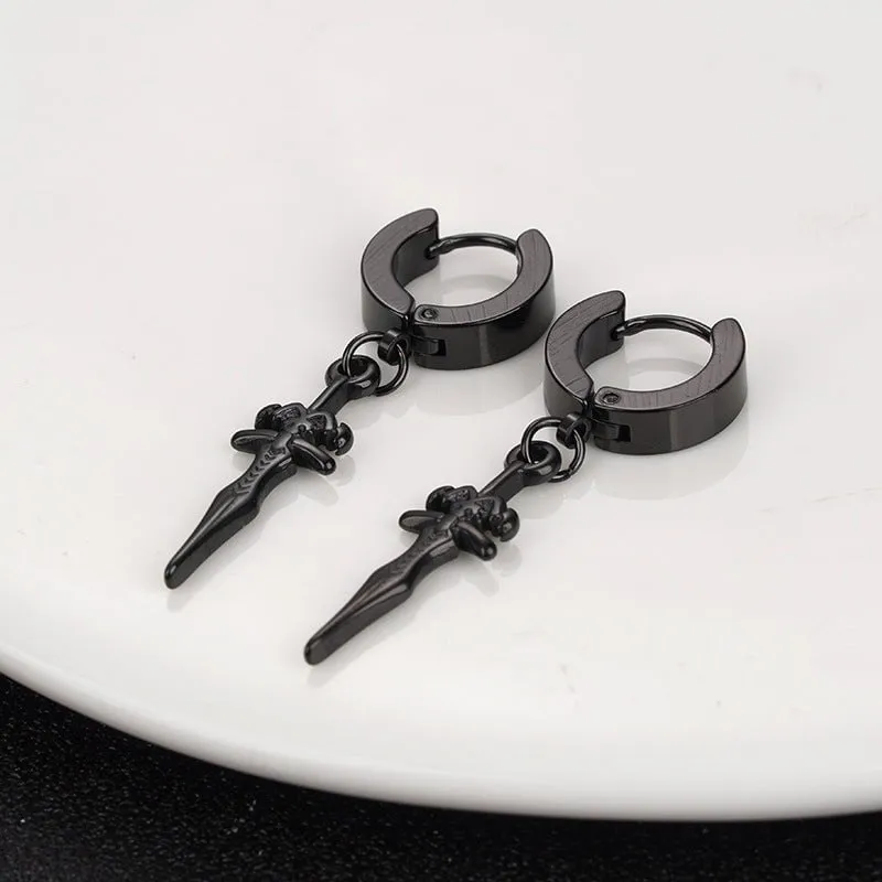 Titanium Steel Ear Jewelry Hip Hop Ear Clips