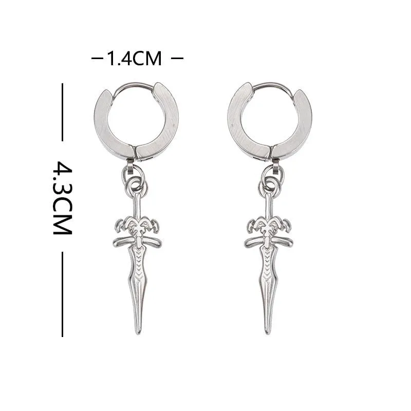Titanium Steel Ear Jewelry Hip Hop Ear Clips