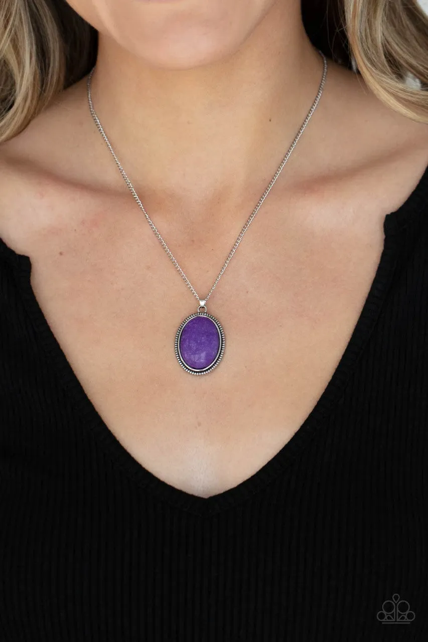 Tranquil Talisman Purple Paparazzi Necklace